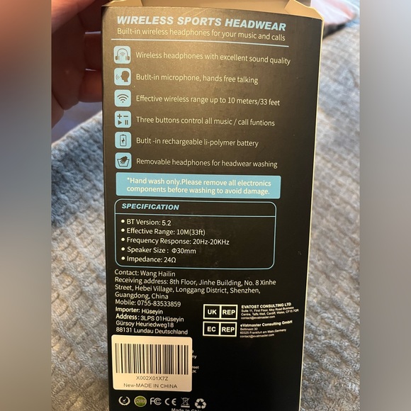 Wireless Sports headwear brand new - Picture 2 of 3